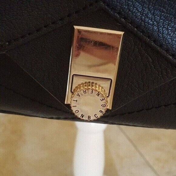 BCBGeneration Black Juliette Large Satchel Crossbody Bag - Picture 5 of 5